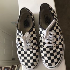Black and White checkered vans